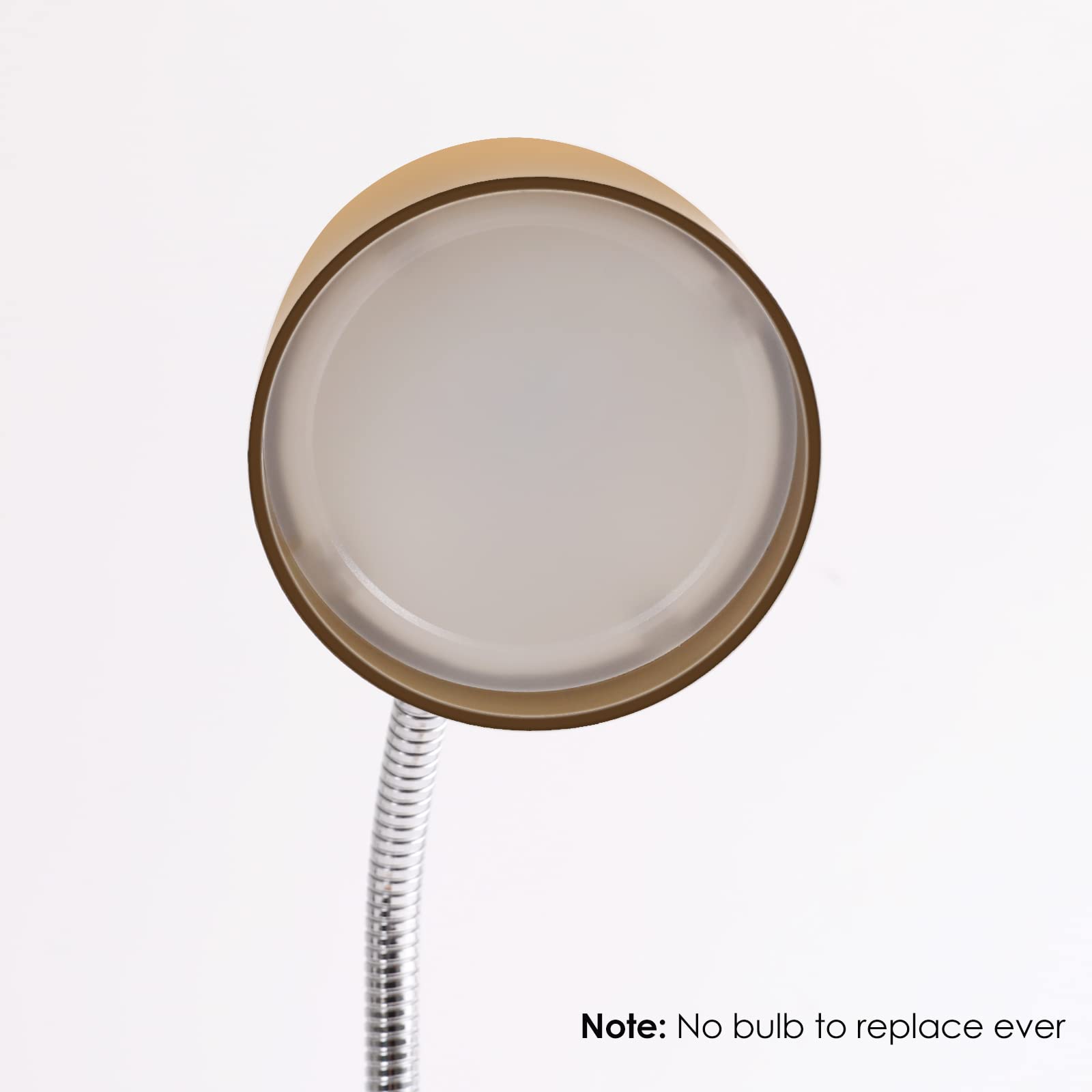 ENERGETIC SMARTER LIGHTING LED Desk Lamp, 3.5W, 240LM, 4000K Cool White, Flexible Gooseneck, Gold, Model MTSL100