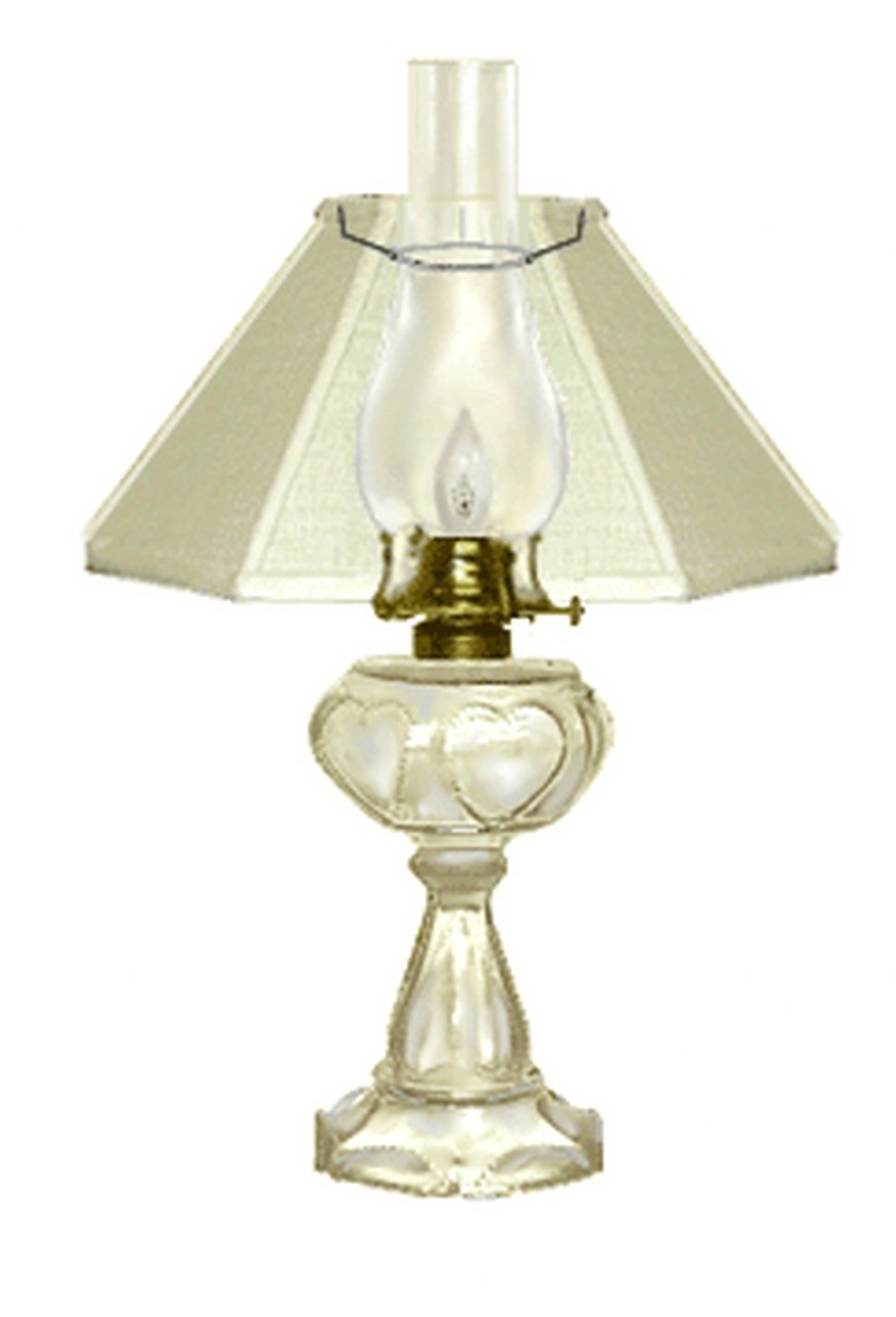 Upgradelights Chimney Style Oil Lamp Shade, 10 Inch, Eggshell Linen, Eggshell Shantung