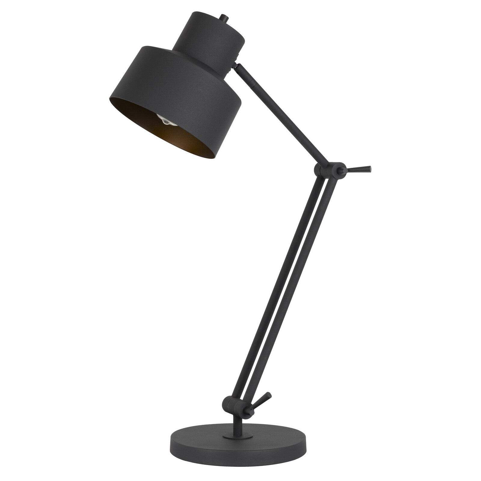 Homeroots Metal Desk Table Lamp, 33 In., Black, Model 524668