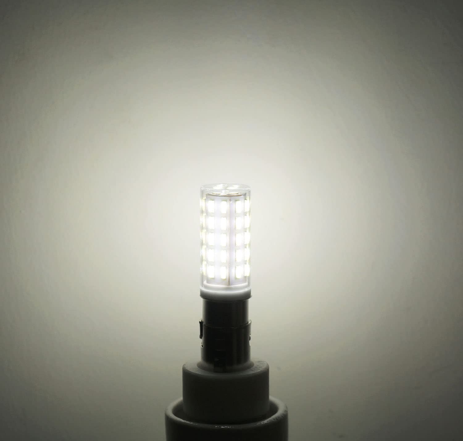 Lamsky BA15D LED Bulb for Sewing Machines, 5W Daylight White, 6000K, 4 Count, Replaces JD Type T3/T4, AC100-