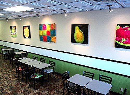 Ceilume 12 pc Stratford Ultra-Thin Drop Ceiling Tiles 2x4 for 1in T-Bar Grid, White, Model V1-STR-24WTO-12