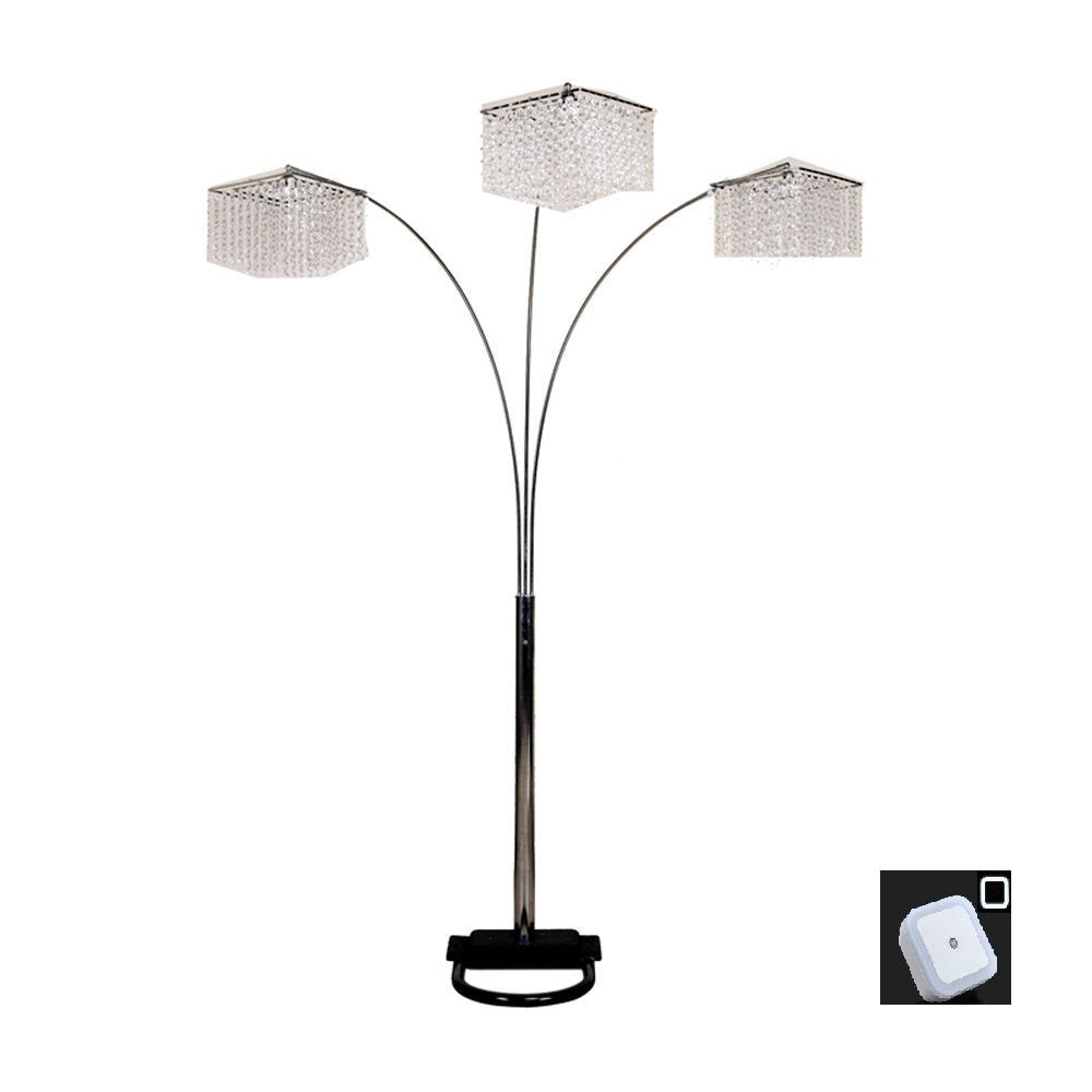 SH Lighting Crystal Inspired 84 inches Tall Floor Lamp 6932