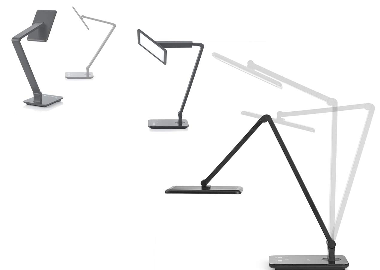 Saicoo Led Desktop Lamp With Large Led Panel, Seamless Dimming-Control Of Brightness And Color Temperature, An Usb Charging Port