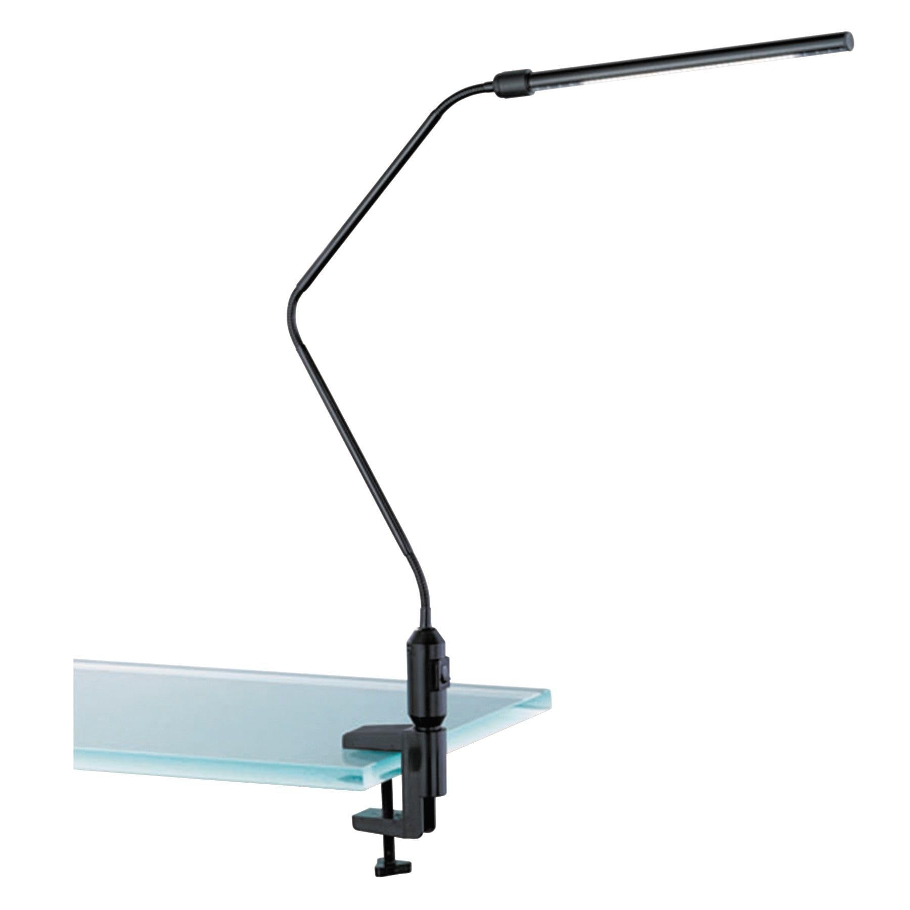 Alera Aleled902B 5.13 In. W X 21.75 In. D X 21.75 In. H Led Desk Lamp With Interchangeable Base/Clamp - Black