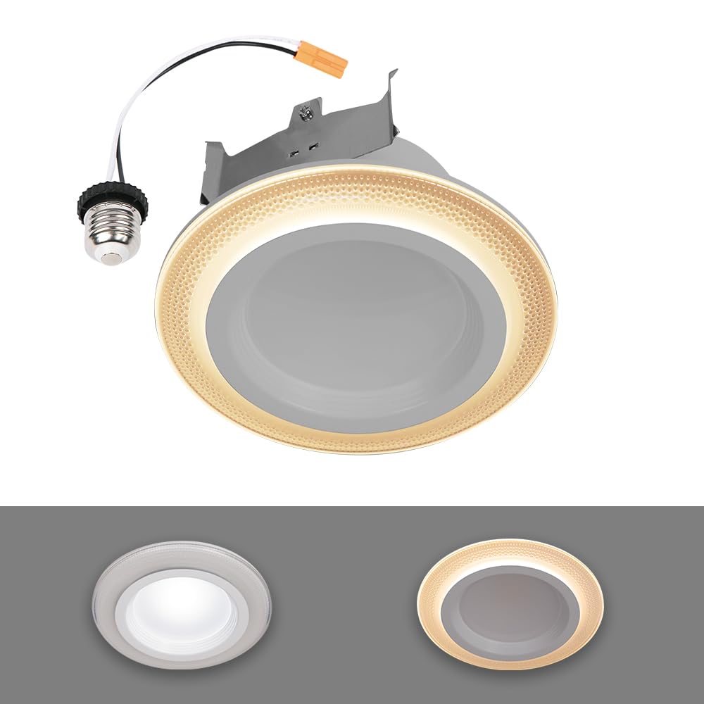 HALO RL Night Light 4 inch Recessed LED Trim, Retrofit Module 700 Lumens, Selectable CCT 2700K, 3000K, 3500K, 4000K, 5000K with 