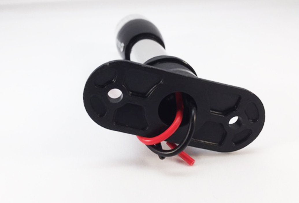 Pactrade Marine Boat Navigation Lights Led - 5 Inch White All-Round/Stern Light Pole (Fixed Base, Surface Mount) - Boat Accessor