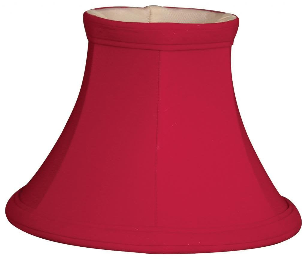 Royal Designs 5&quot; Red Bell Chandelier Lamp Shade, 3 x 5 x 4.5 (DCS-201RED)