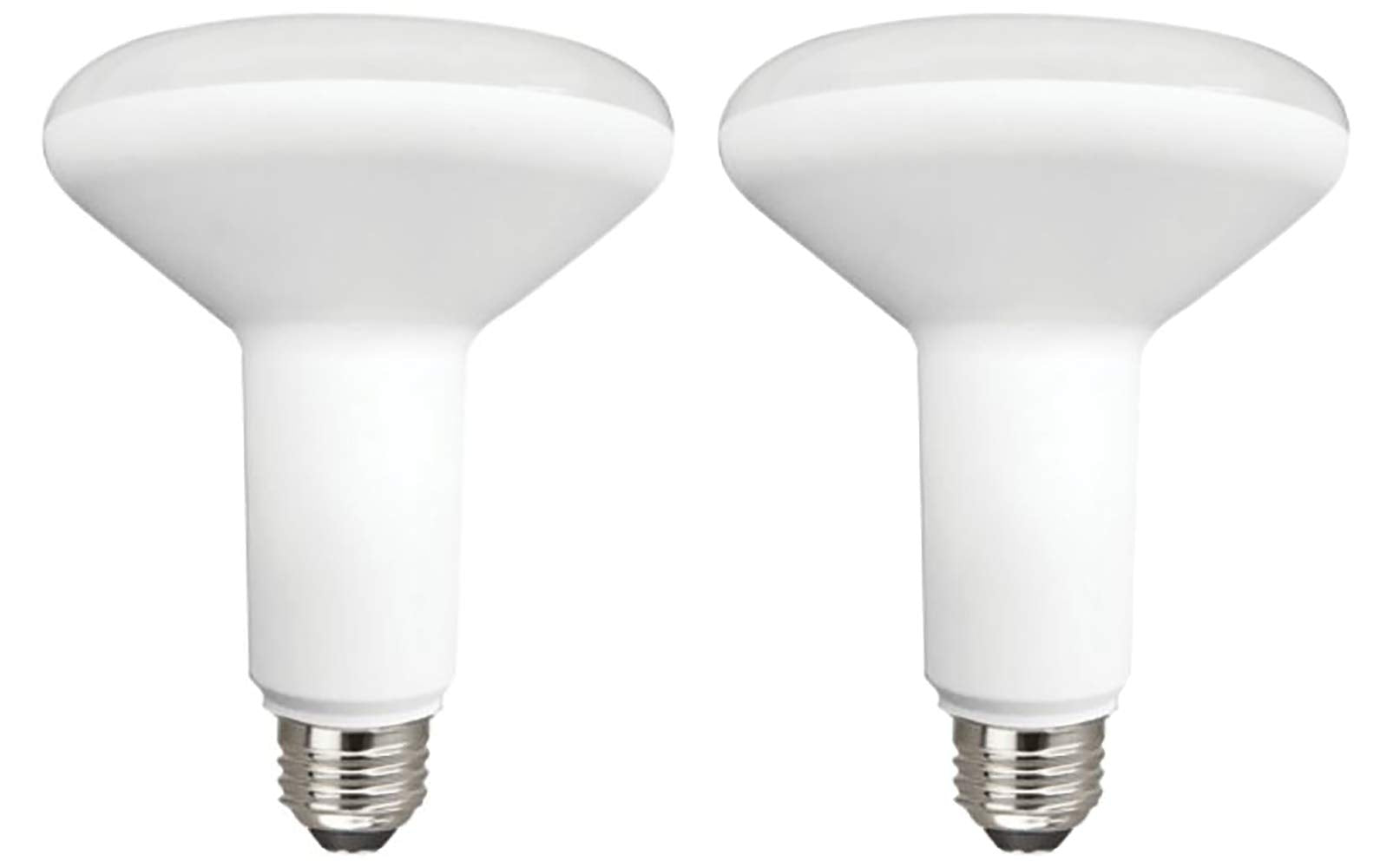 TCP LED Dimmable Light Bulbs, BR30 Shape, 65 Watt Equivalent, Soft White (2700K), 2 Count, Model L8BR30D1527K2