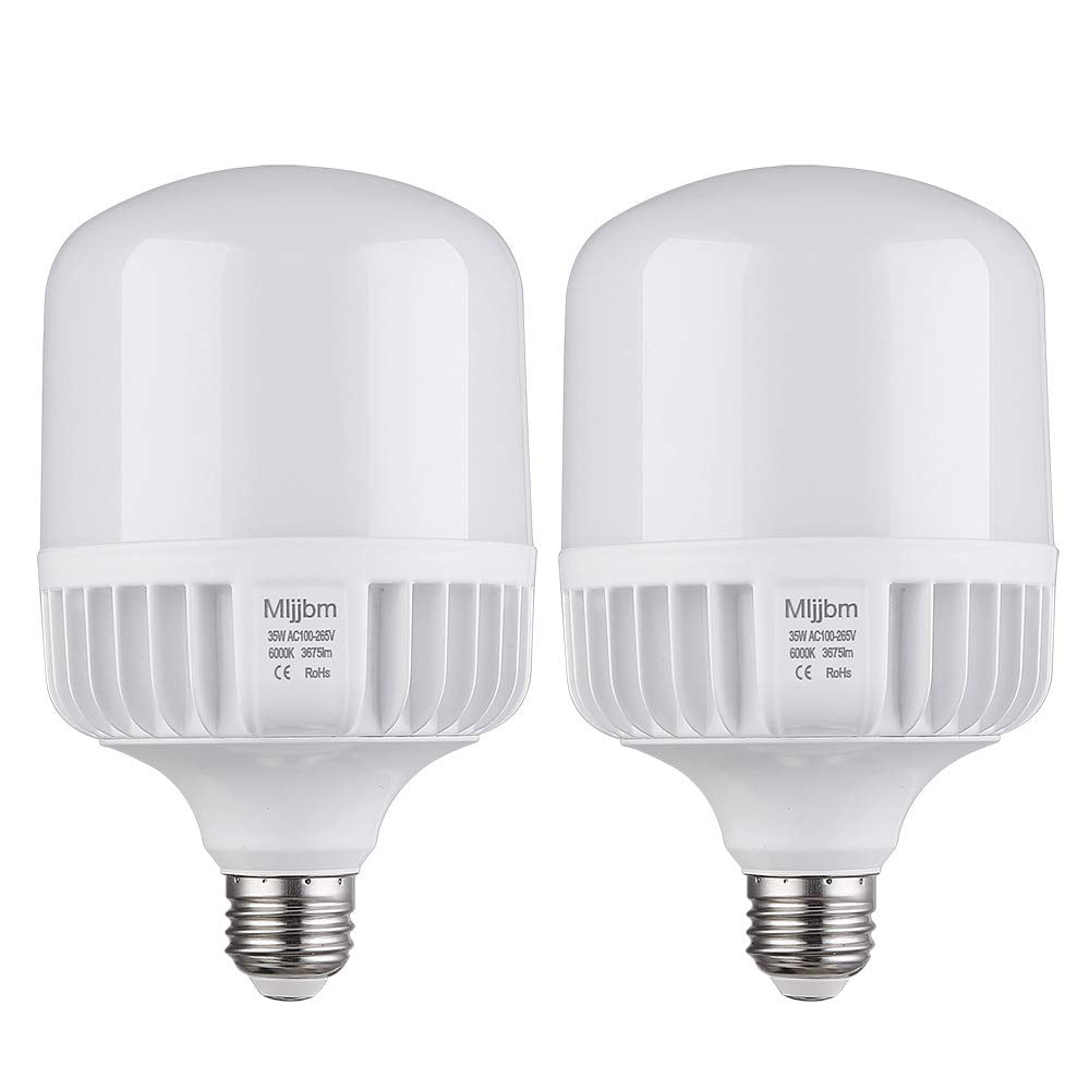 VELNEX High Watt LED Bulbs 250W-300W Equivalent, 35W Bright White 6000K High Intensity Shop Light, 3675 Lumens LED Commercial fo