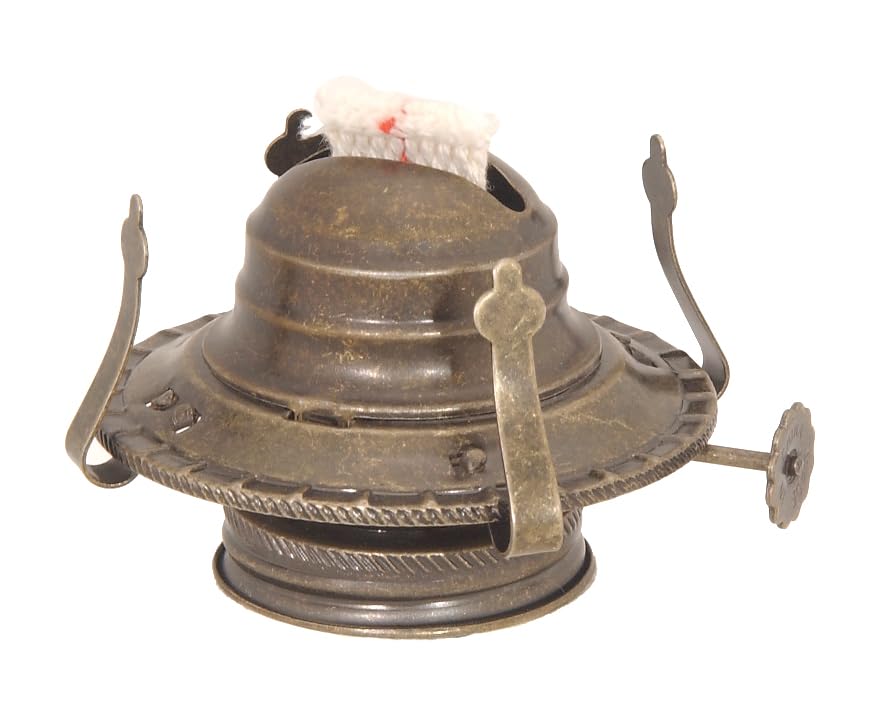 B&P Lamp® #2 Kerosene Lamp Burner (Antique Brass)