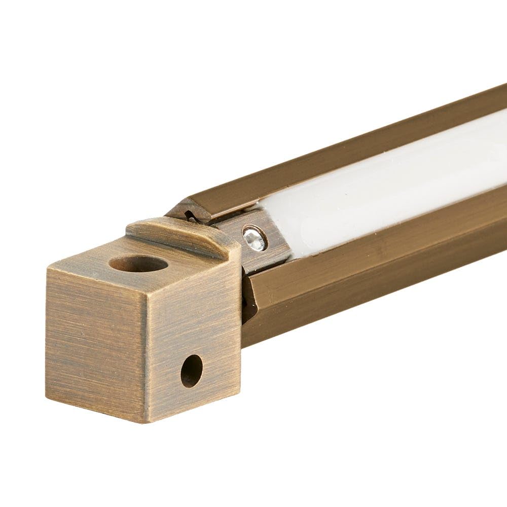 Volt 12V 11W 18'' Cast Brass (Bronze) 360-Degree Rotatable 2700K Warm White Led Hardscape Light (425 Lumens) With Mounting Brack