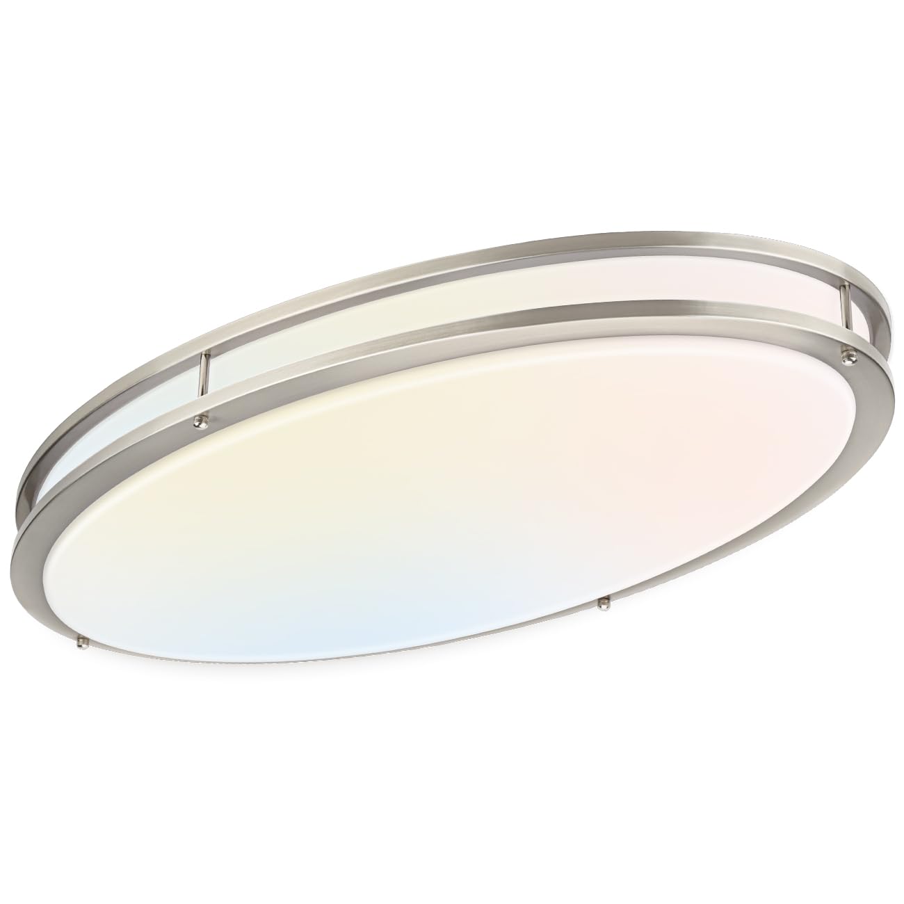 DAKASON 32In Oval LED Flush Mount Light for Kitchen/Living Room, 50W Large LED Ceiling Light Fixture, 3500K/4000K/5000K Adjustab