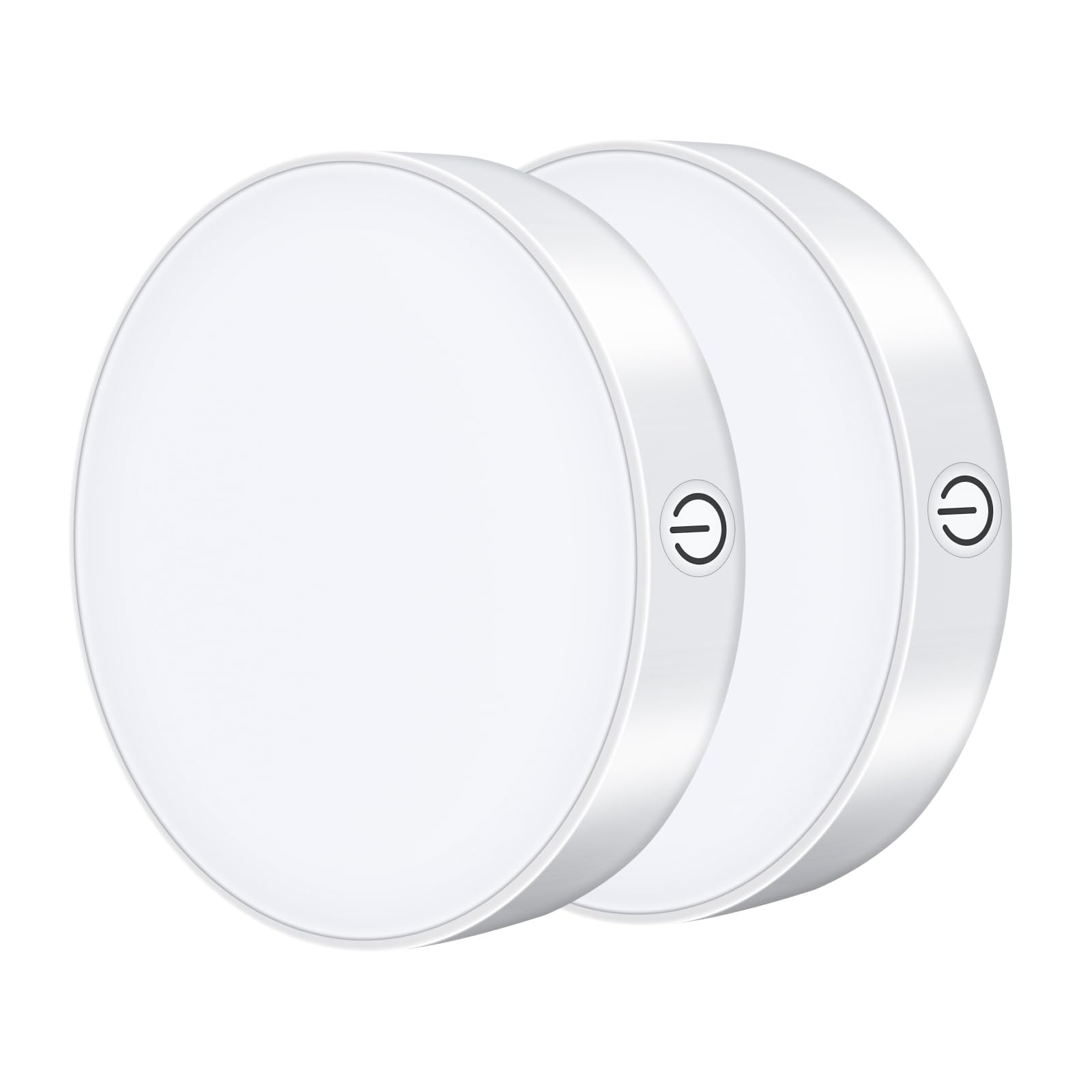 WILLED Upgraded 3W Touch Lights, 5 Colors Adjustable, Dimmable Tap Lights, 2000mAh Rechargeable Battery, Magnet Stick on Lights