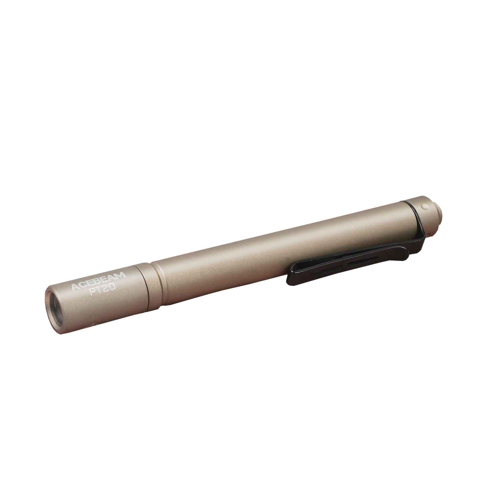 ACEBEAM PT20 Rechargeable EDC Flashlight, 500 Lumens, Aluminum, Desert 6500K, Compact Pocket Light for Camping, Home, Work
