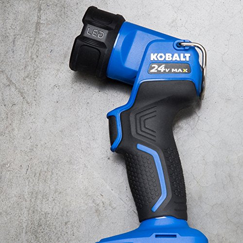 Kobalt 200 Lumens Rechargeable LED Handheld Flashlight, Blue, Model KWL 224-03, Durable Plastic Construction