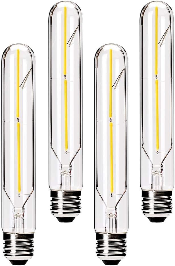 Vctc Lighting Dimmable T10 Led Tubular Bulbs 4W Equal 40 Watt, 3000K Warm White,E26 Vintage Led Edison Bulbs For Rustic Pendant,