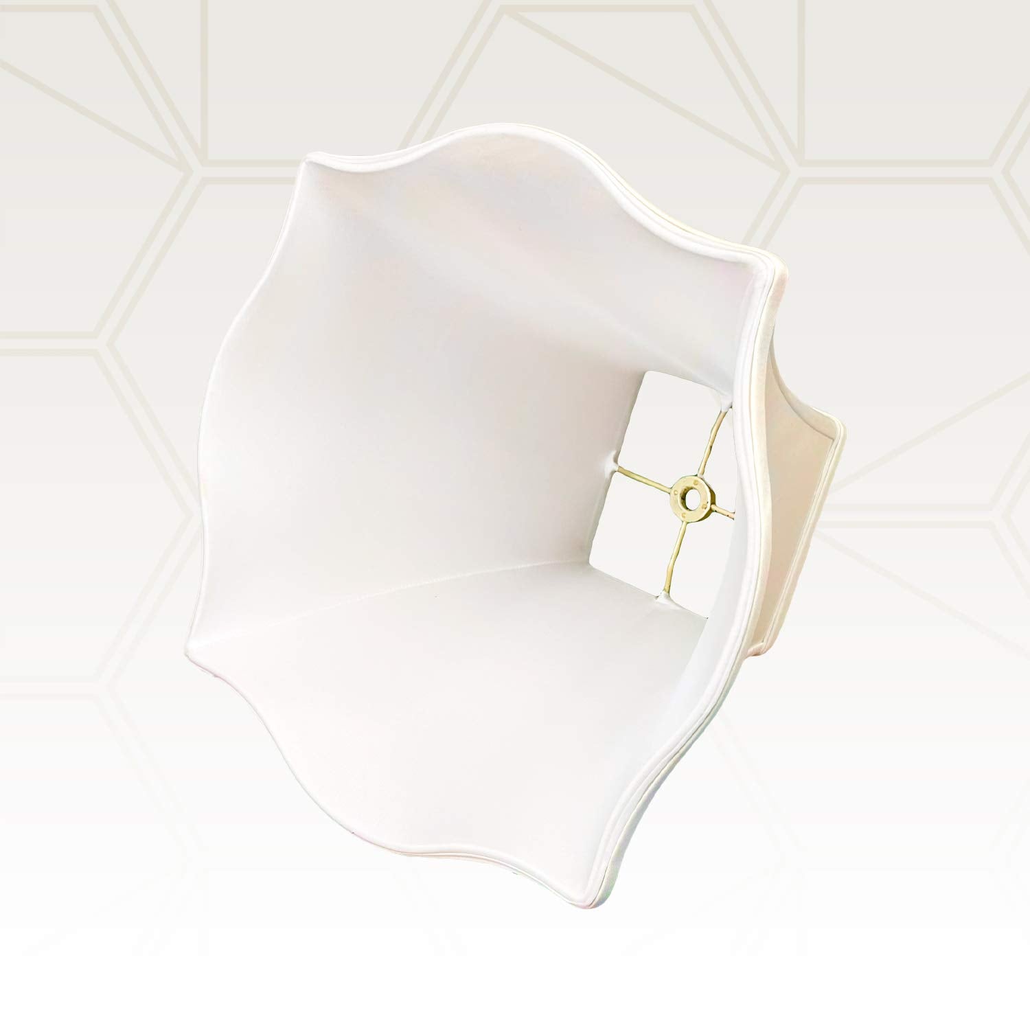 Royal Designs, Inc. Flare Bottom Outside Square Bell Lamp Shade, 4 X 10 X 8.5, Beige (Bs-702-10Bg)