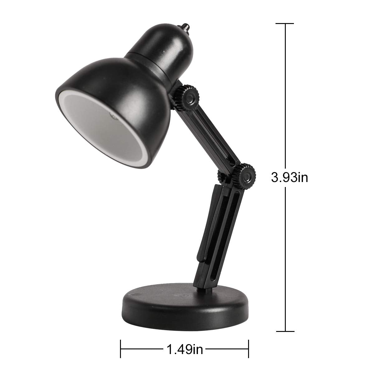 Omeet 2 Pack Led Mini Table Lamp Fold-Able Night Reading Book Lamps For Home Room Computer Night Lights Eye Protections, For Night Study Travel Portable - Ld02 Black