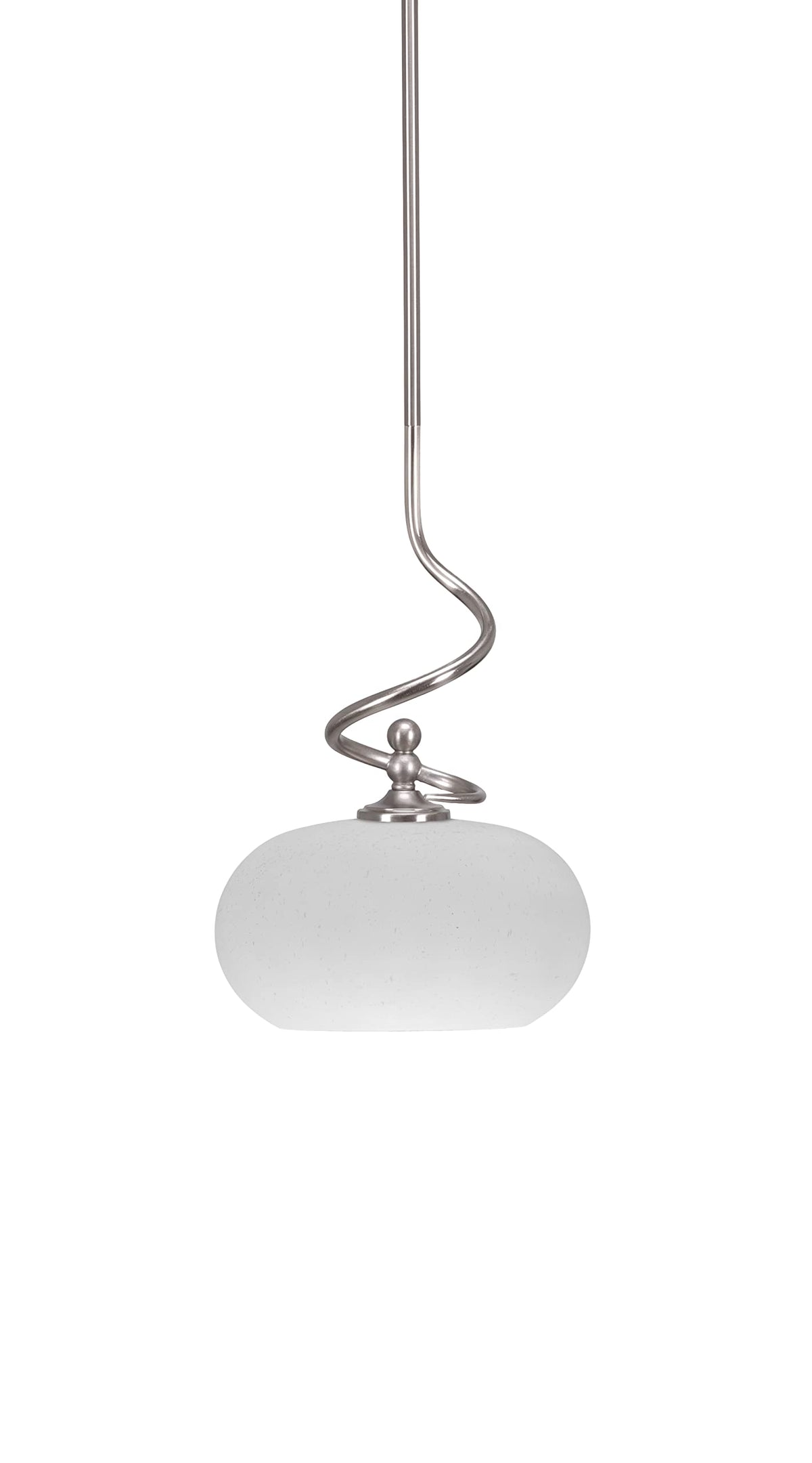 Capri 1 Light Mini Pendant in Brushed Nickel (901-BN-214)