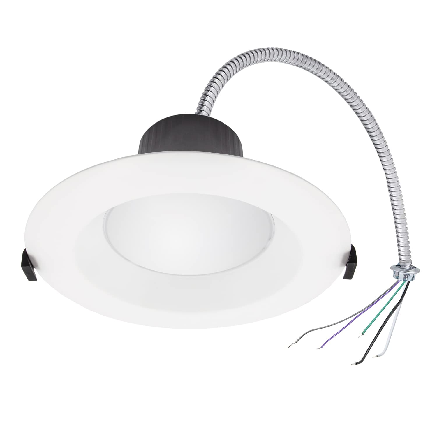Maxxima 10 in. Recessed Commercial LED Downlight, Selectable Color Temperature/Wattage, Up to 3000 Lumens, UL Listed, 0-10V Dimm