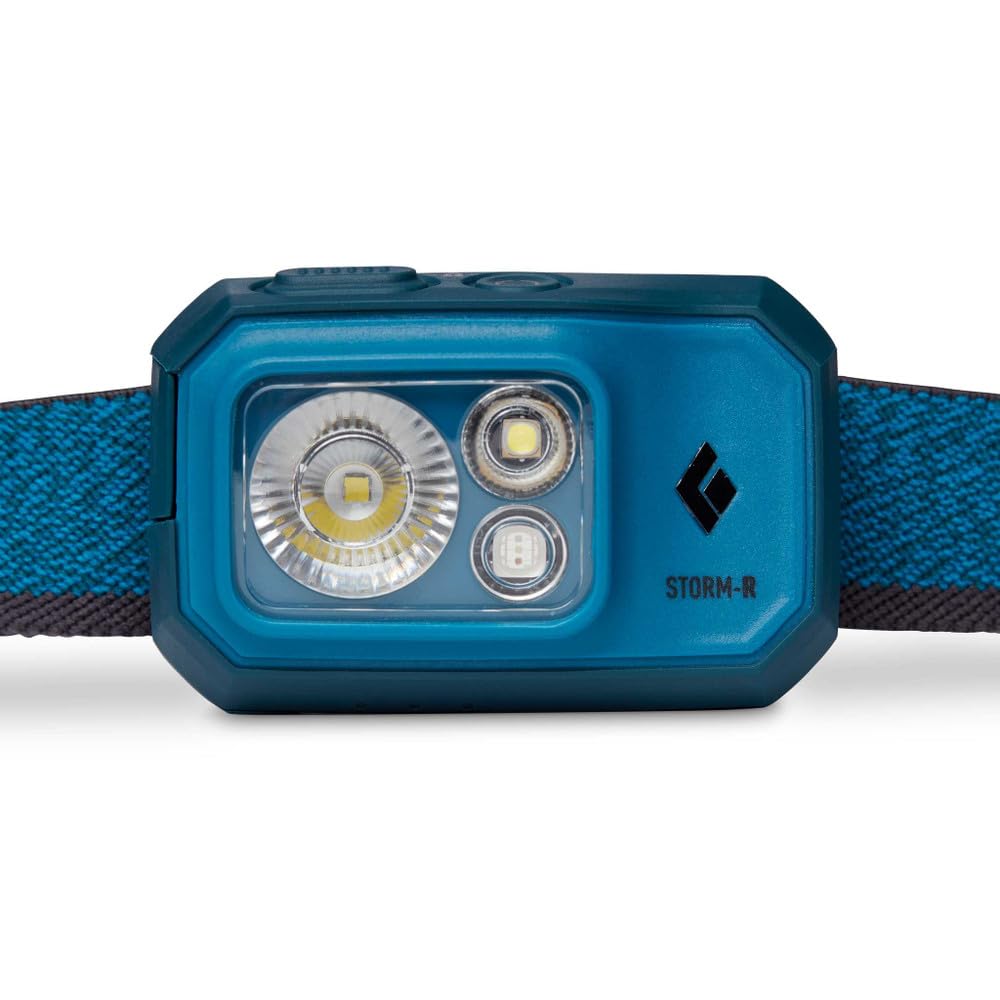 BLACK DIAMOND Storm 500-R Headlamp, Fiberglass, One Size, Azul, Model BD620675