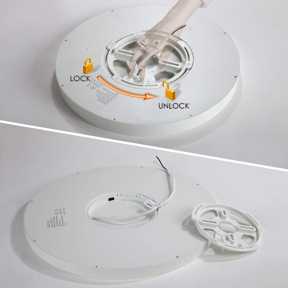 Taloya 12 Inch Flush Mount Ceiling Light, 4 Pack, Super Slim Led Fixture, 3000K-6500K, White, Ideal For Closet, Dining Room, Garage