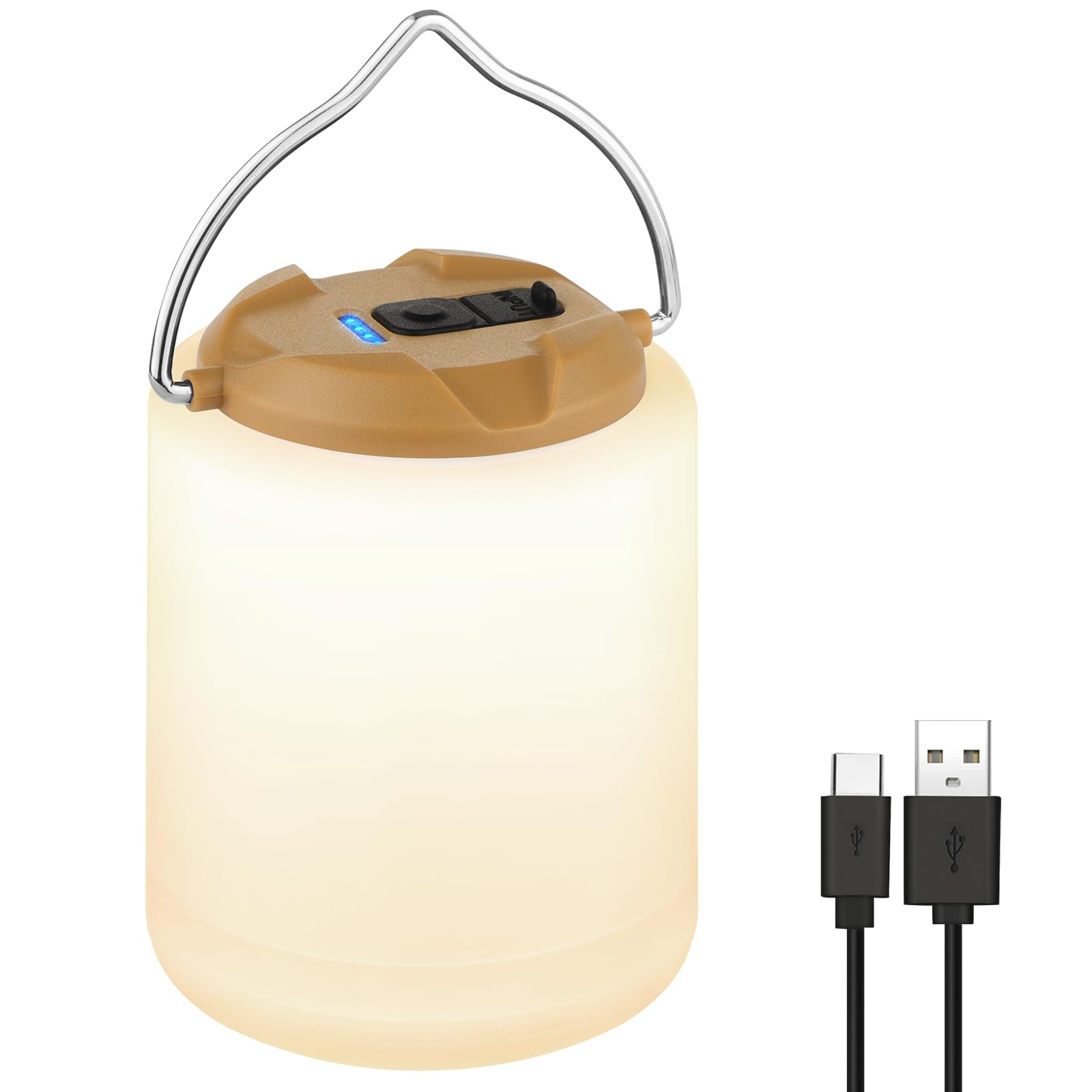 Bobkid Led Camping Lantern, Rechargeable Camping Light, 4 Modes Outdoor Flashlights Lanterns With 1000Lm, Water Resistant Portab