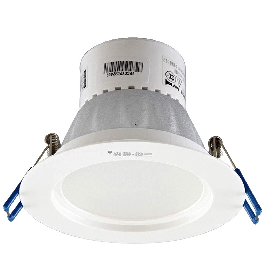 OZZKI Recessed Nordic Simplicity LED Recessed Lighting Fixture Adjustable Ceiling Lamp Corridor Balcony Downlight Panel Light Wh