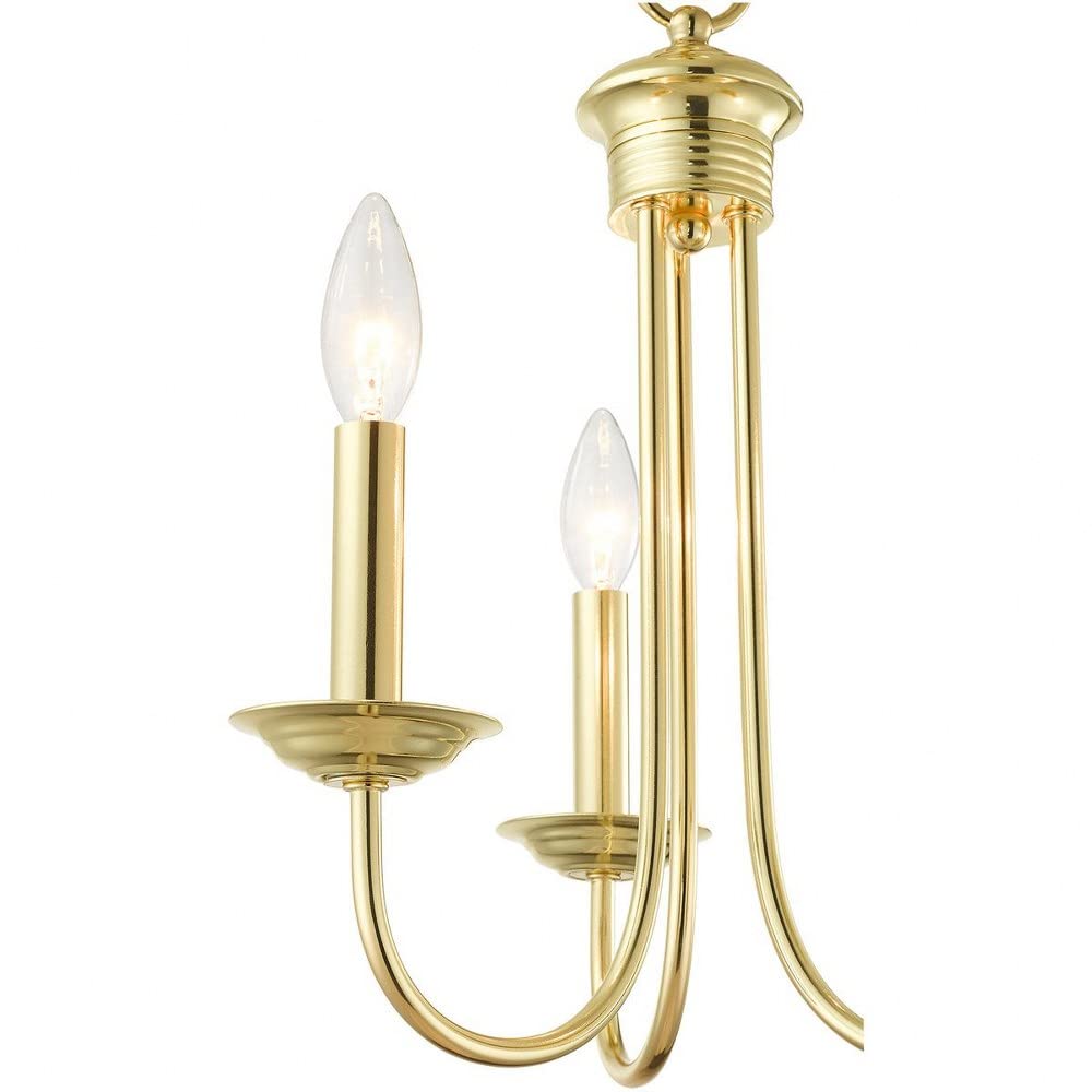 Livex Lighting 42683-07 3 Light Mini Chandelier, Medium Bronze Alloy Steel, Elegant Design