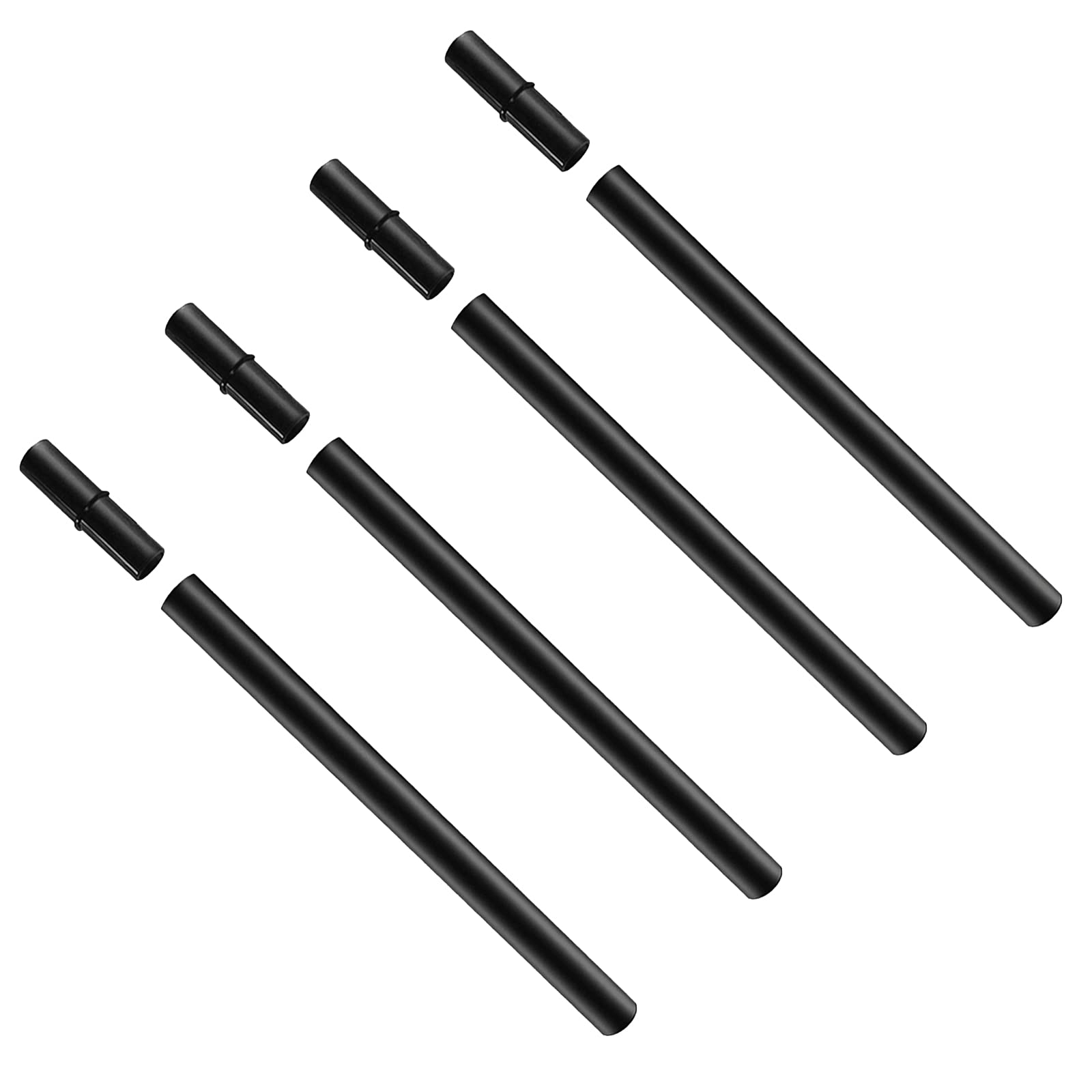 Ollivage Plastic Pole Extension Kits for Solar Flame Torches, 12in Extension, 4 Pack, Model OV-S-Plastic Pole