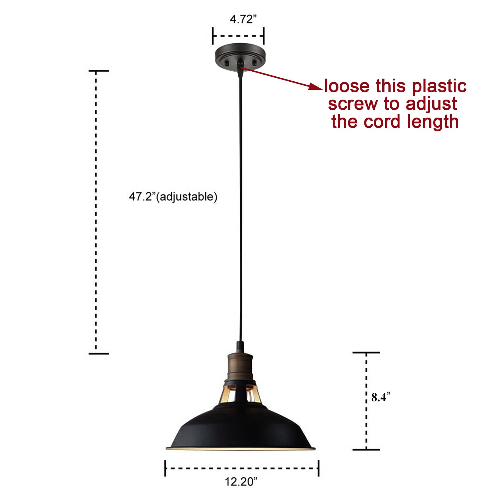 Claxy Macaron Green Pendant Lights Metal Barn Kitchen Island Pendant Light Fixture Adjustable Hanging Ceiling Light For Dining F