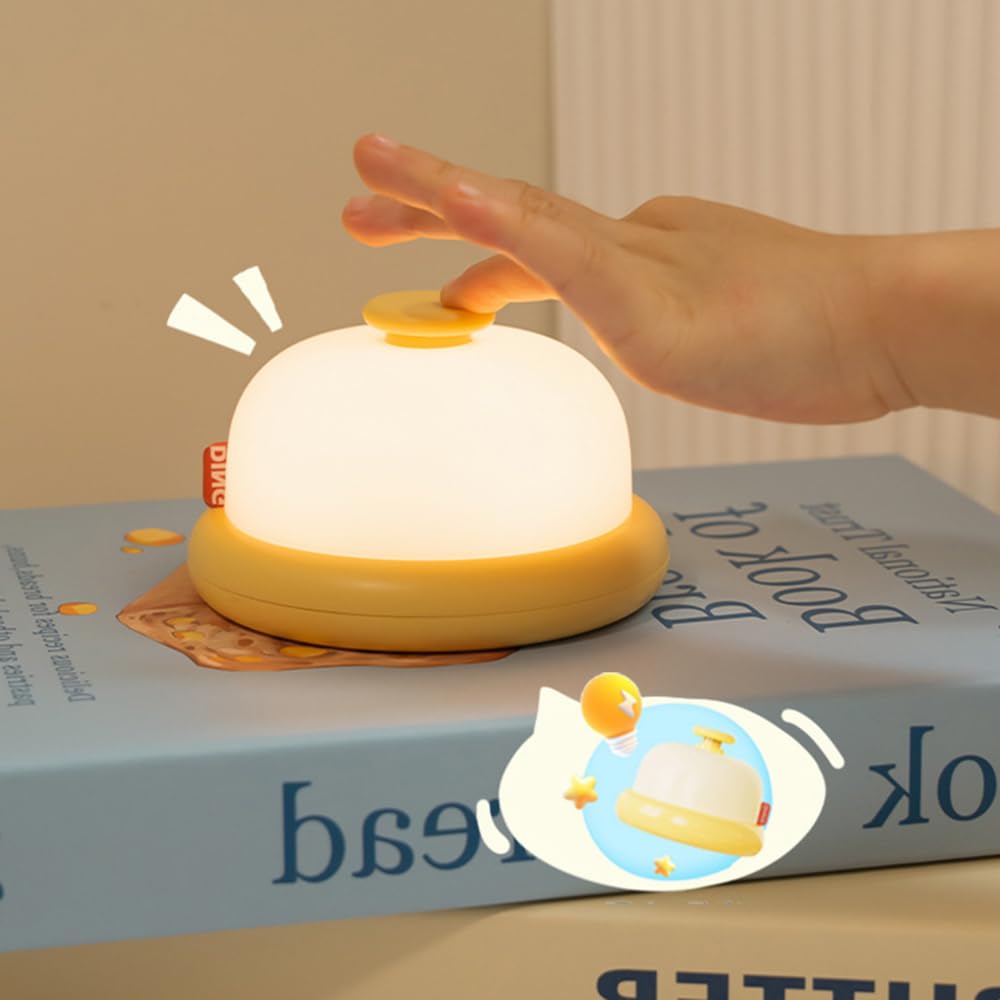 ipalmay Dimmable Night Light, USB Rechargeable, Toddler Bedside Lamp, Stress Relief Toy, Easy Color