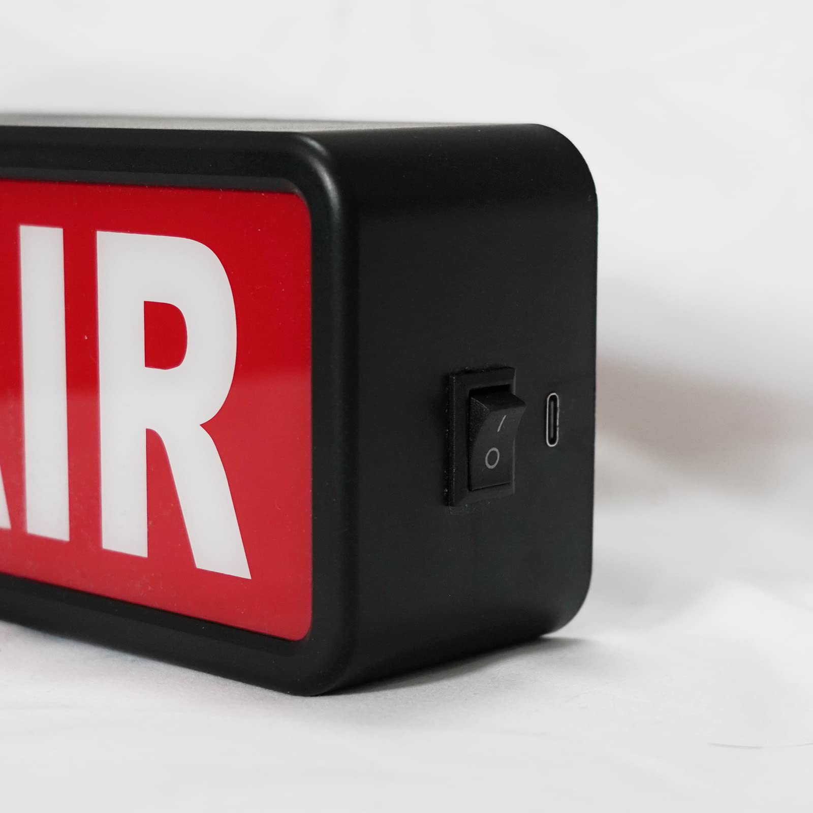 Dmkydm On Air Led Light Sign - Studio Warning Decor With Easy On/Off Switch, Black Acrylic