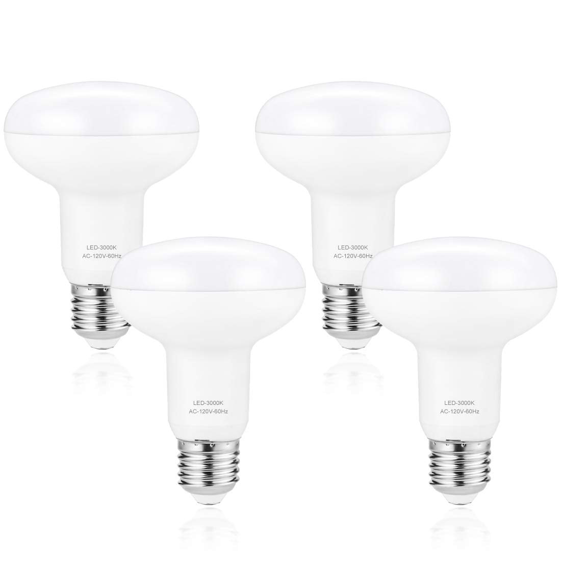 Br25/R25 Led Can Light Bulbs, 9W Dimmable Flood Lights (75W Equivalent), E26 Medium Base Bulb 3000K Soft White For Indoor Outdoo