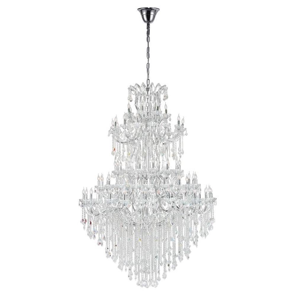 Cwi Lighting 84-Light Chrome Metal Chandelier - Elegant Traditional Design
