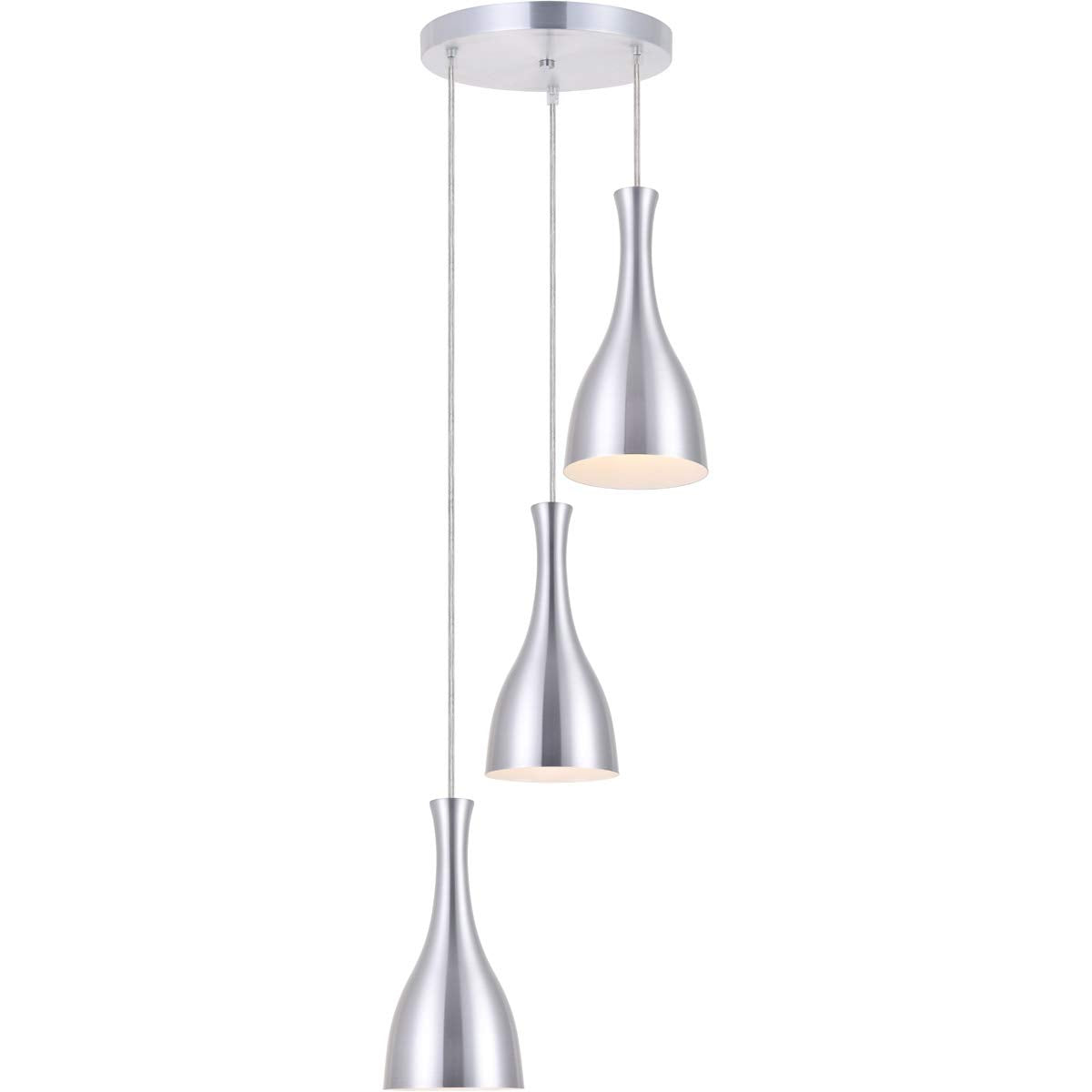 Living District Aiken 3 Light Burnished Nickel Pendant
