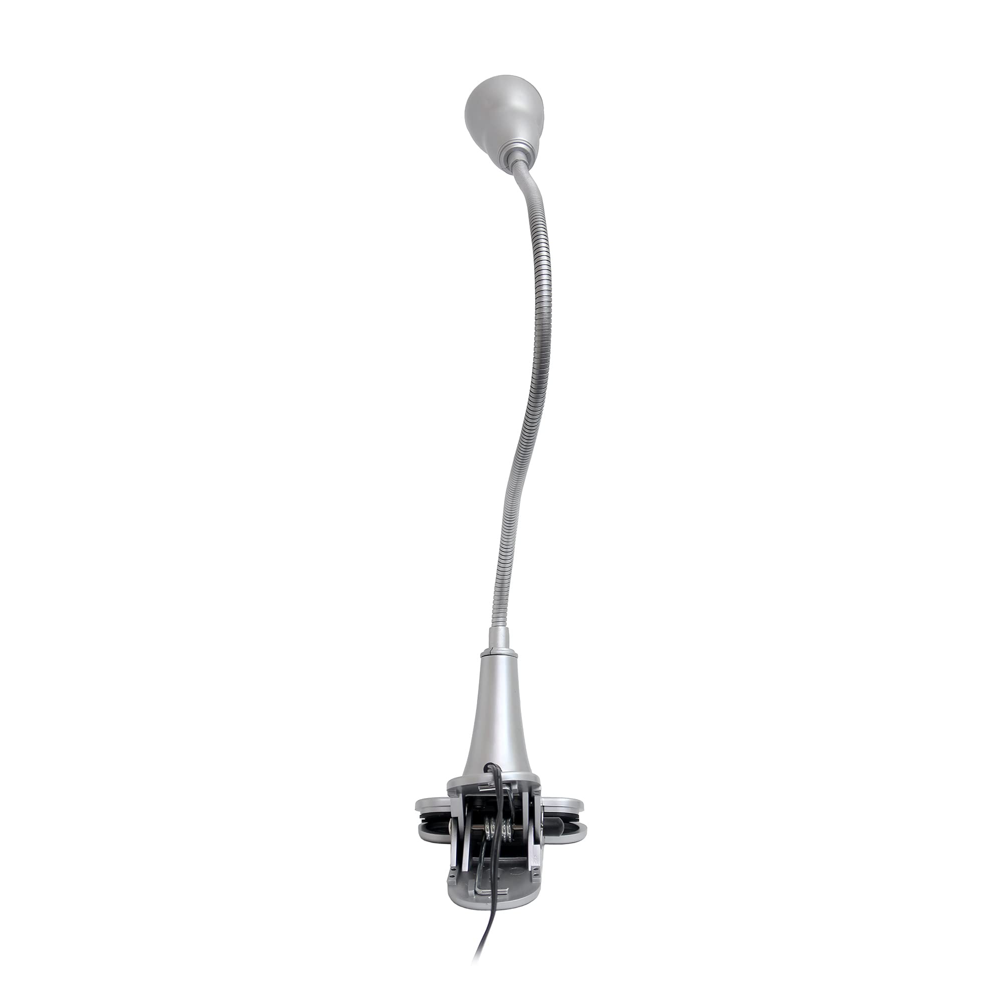Simple Designs Ld2015-Slv 1W Led Gooseneck Clip Light Desk Lamp