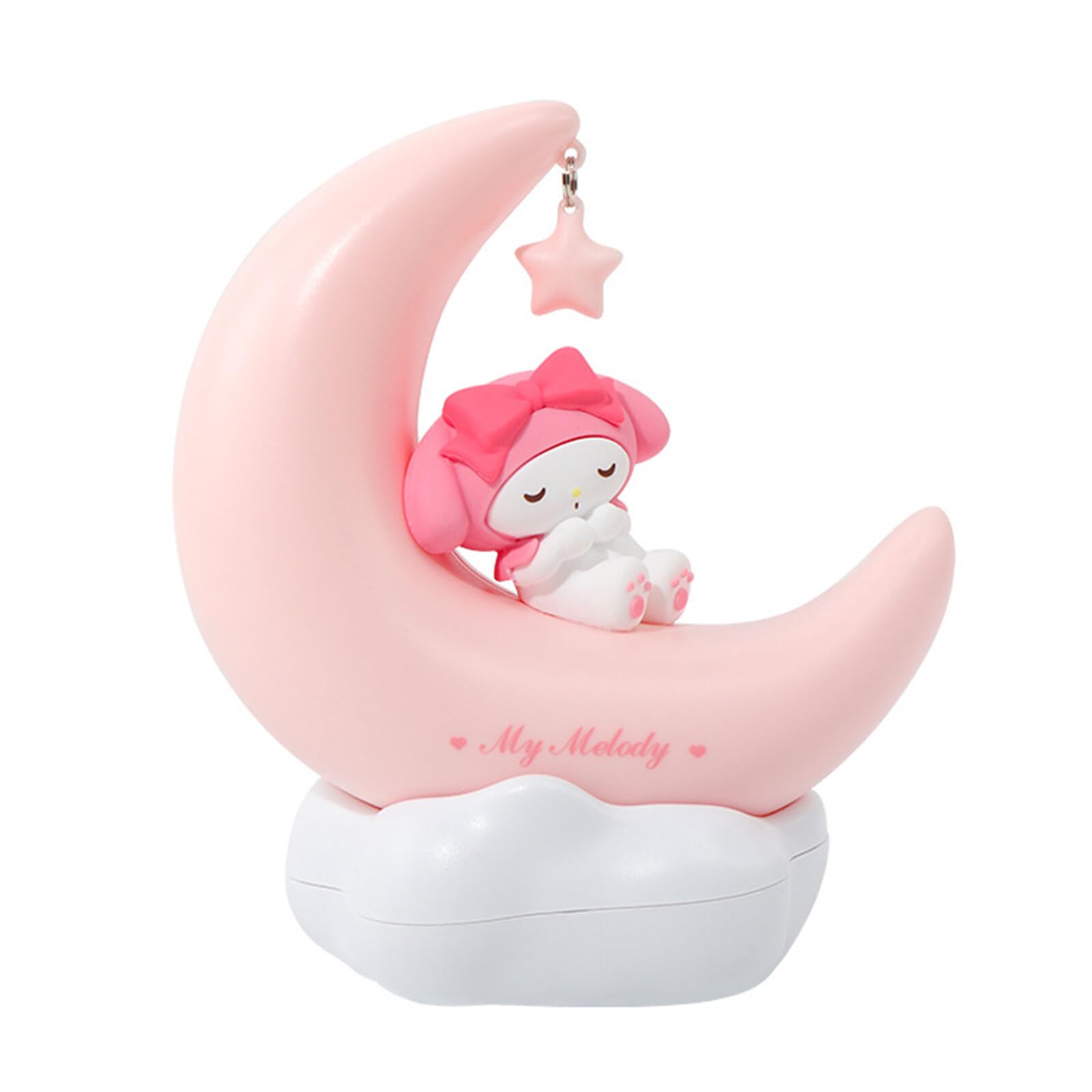 Ifcow Night Light For Kids Cute Anime Character Led Night Light Rechargeable Desk Shelf Ornament Bedside Lamp Crescent Moon Light