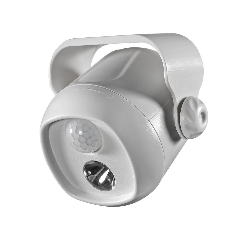Battery Operated Dove Gray LED Single Mini Spotlight, Model B200GR