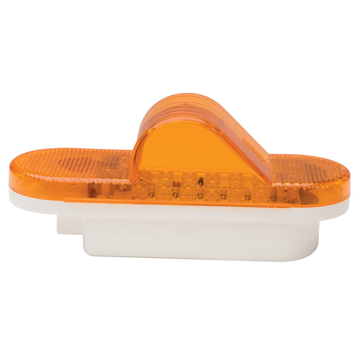 Roadpro Rp6164Al Amber 6-1/2&quot; X 2-1/4&quot; Mid-Trailer Sealed Light With 3-Prong Connector