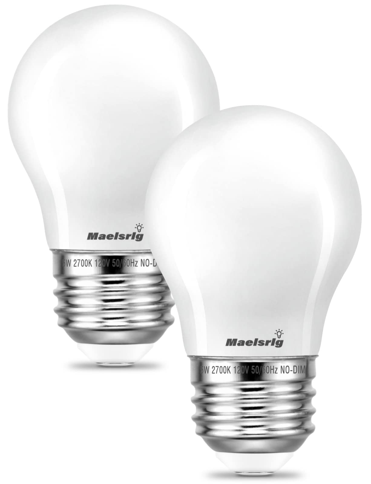 Led Appliance Bulb, 40W Equivalent, Range Hood Light Bulbs, Soft White 2700K, 5W 500 Lumens, Non-Dimmable, E26 Base, Refrigerato