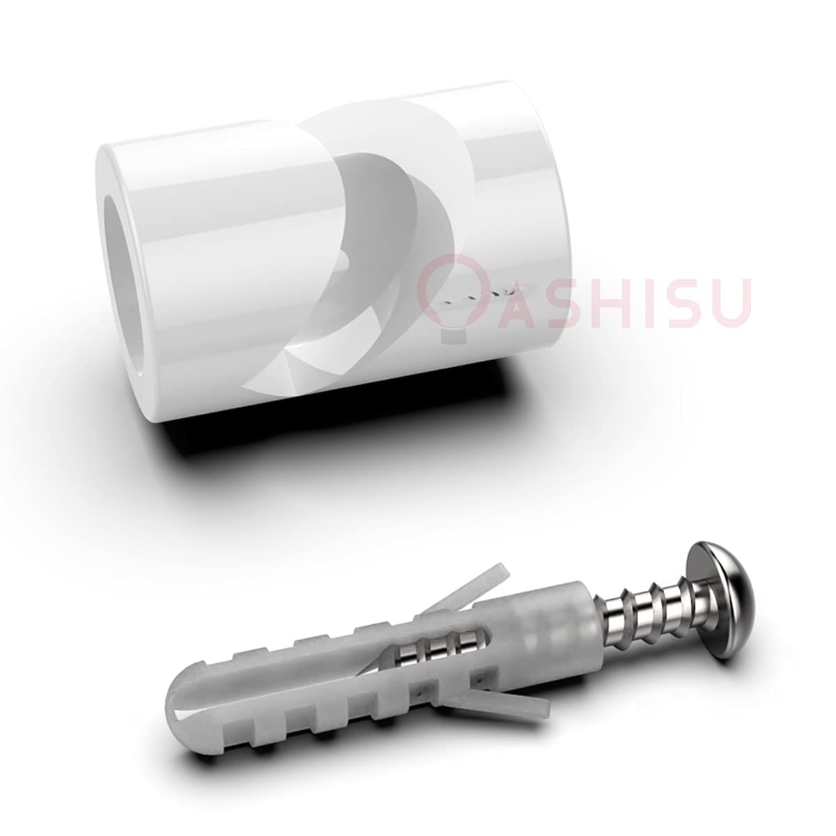 Oashisu Swag Pendant Hook 5 Pack White Lamp Hook For Chandelier Ceiling Lights Cable Pendant Light Fixtures Wall Hanging, Textil