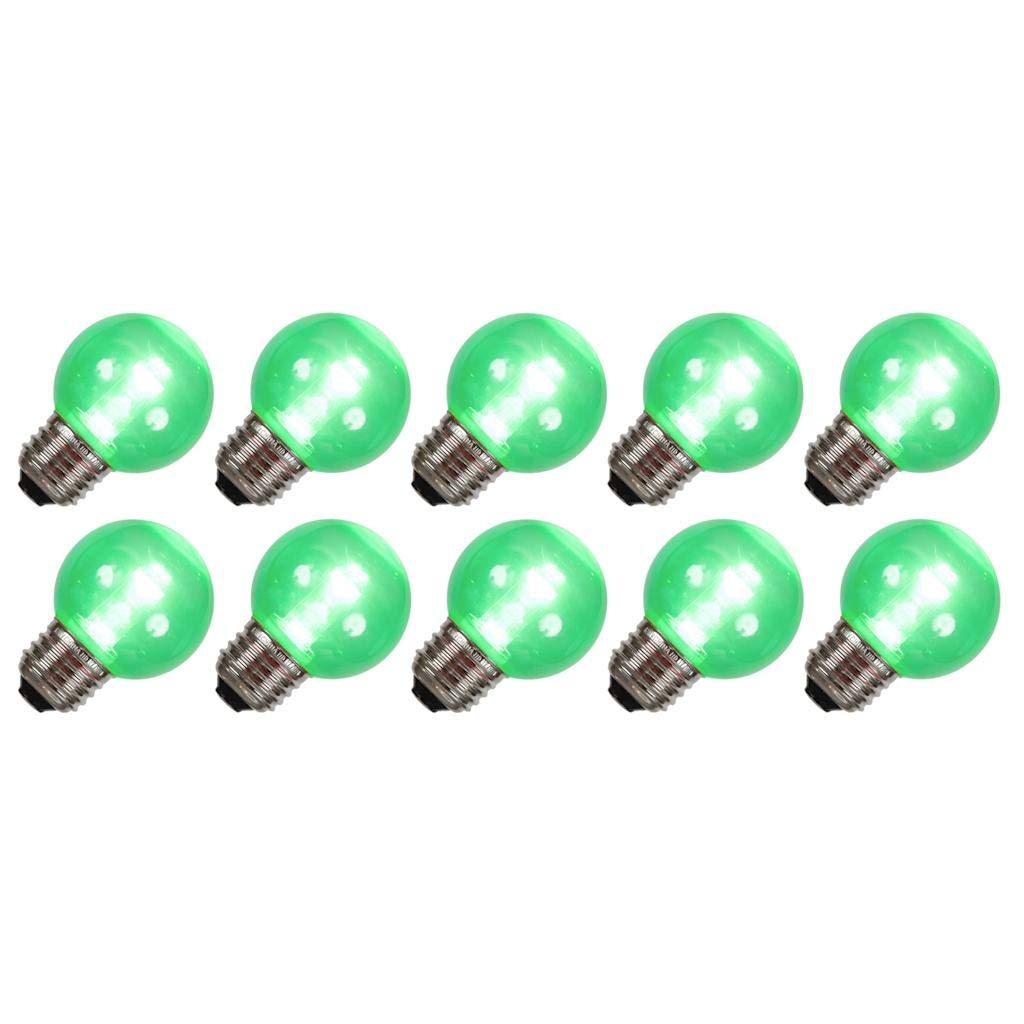 Vickerman G50 Green Smd Tube Led Bulb, 10/Bag