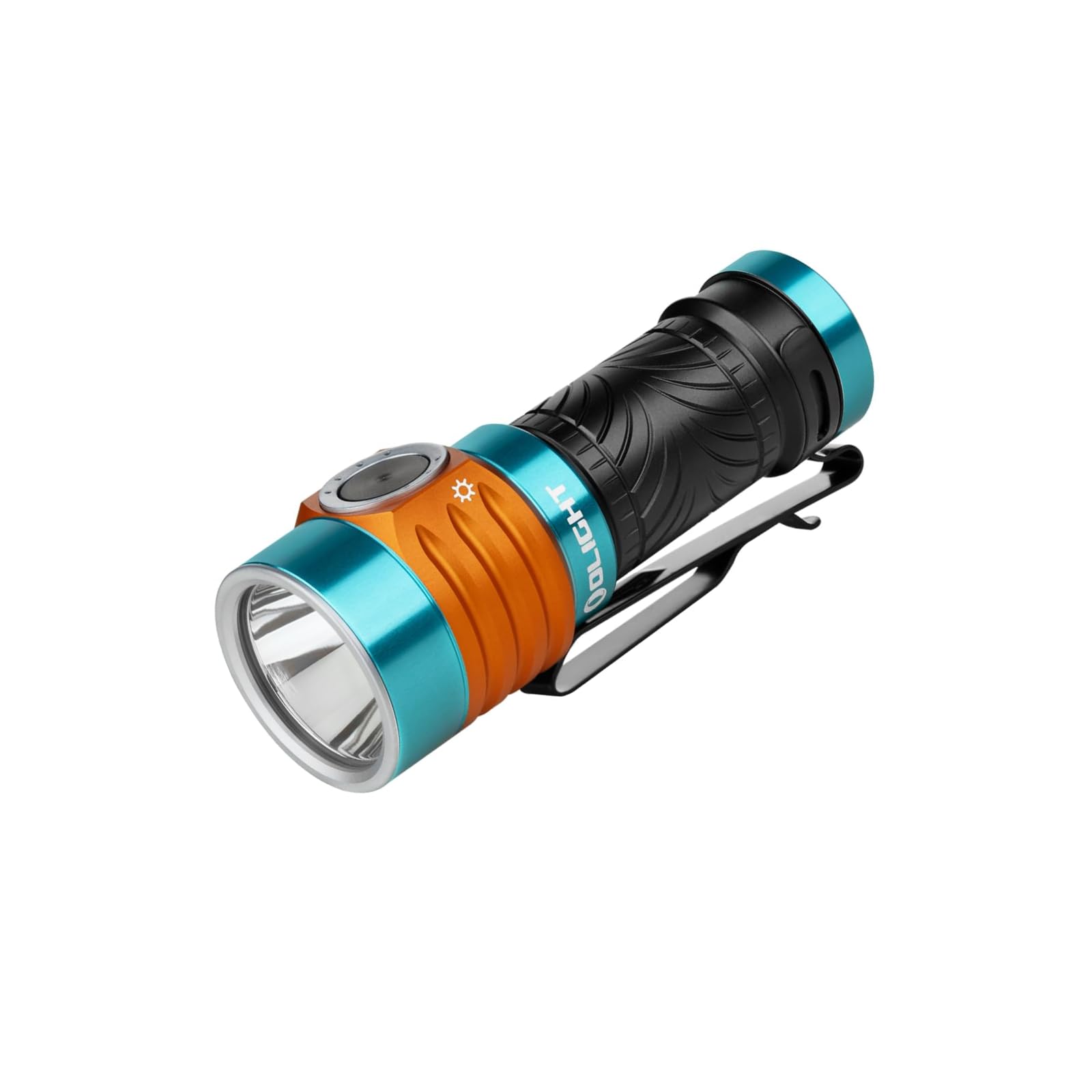OLIGHT BatonTurbo Flashlight, 1000 Lumens, Compact LED, 510m Throw, Aluminum, Roadster Color, Model BATONTURBO-RD-300000