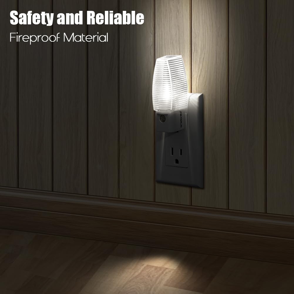 Emotionlite Night Light, 4 Pack Neutral White Led With Dusk To Dawn Sensor For Kids & Nursery