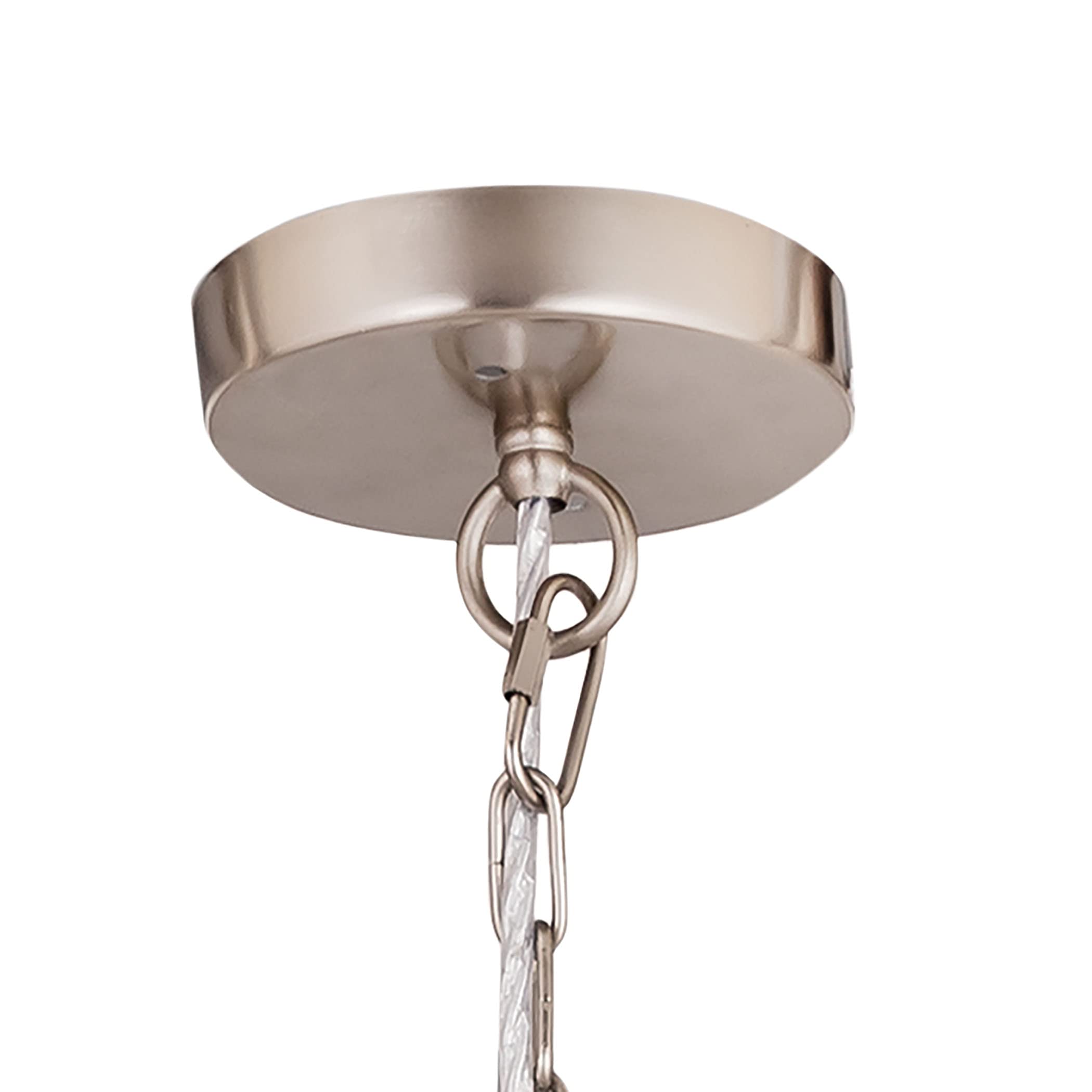 Elk Home Harmelin 1-Light Mini Pendant, Brushed Steel & Pastel Blue, 7W X 7D X