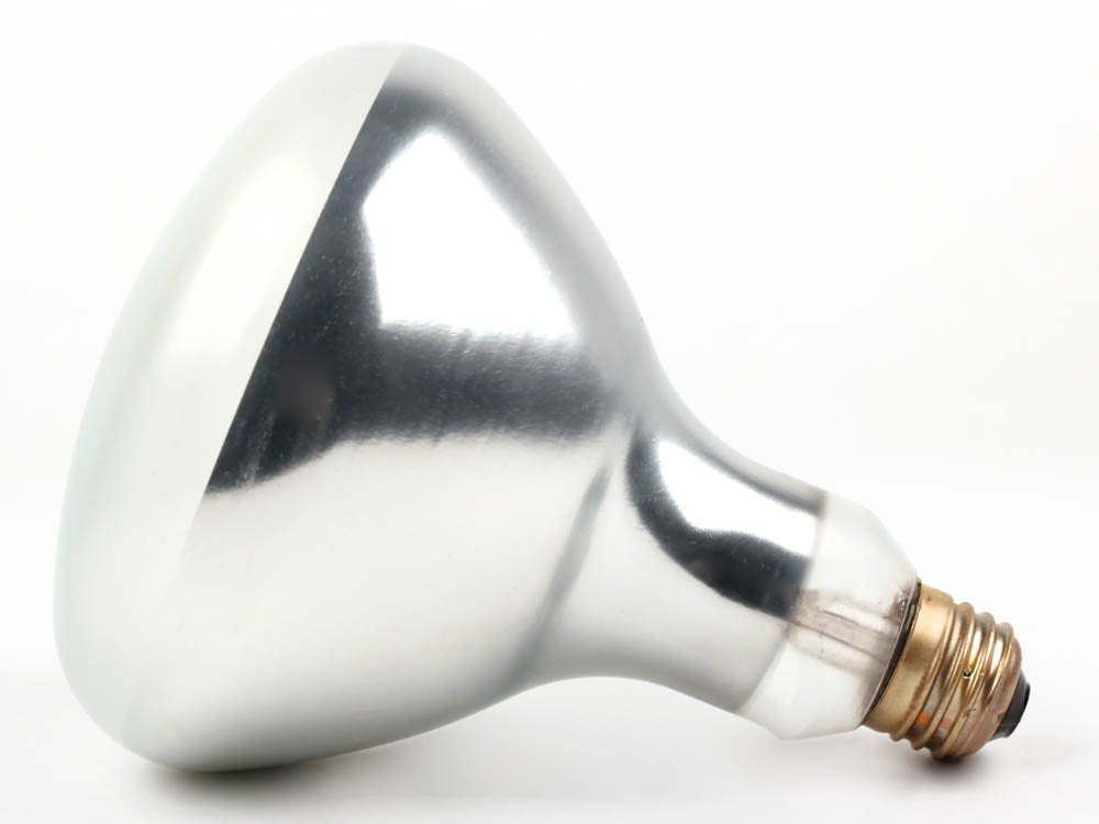 Bulbrite 250W BR40 Heat Lamp, Safety Coated, Warm White, Model 739698714752