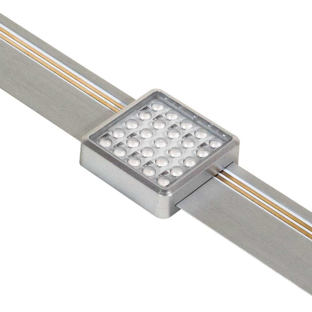 Jesco Lighting SD131CV-45-30-S LED Square Display Light, Silver Finish, Plastic Material