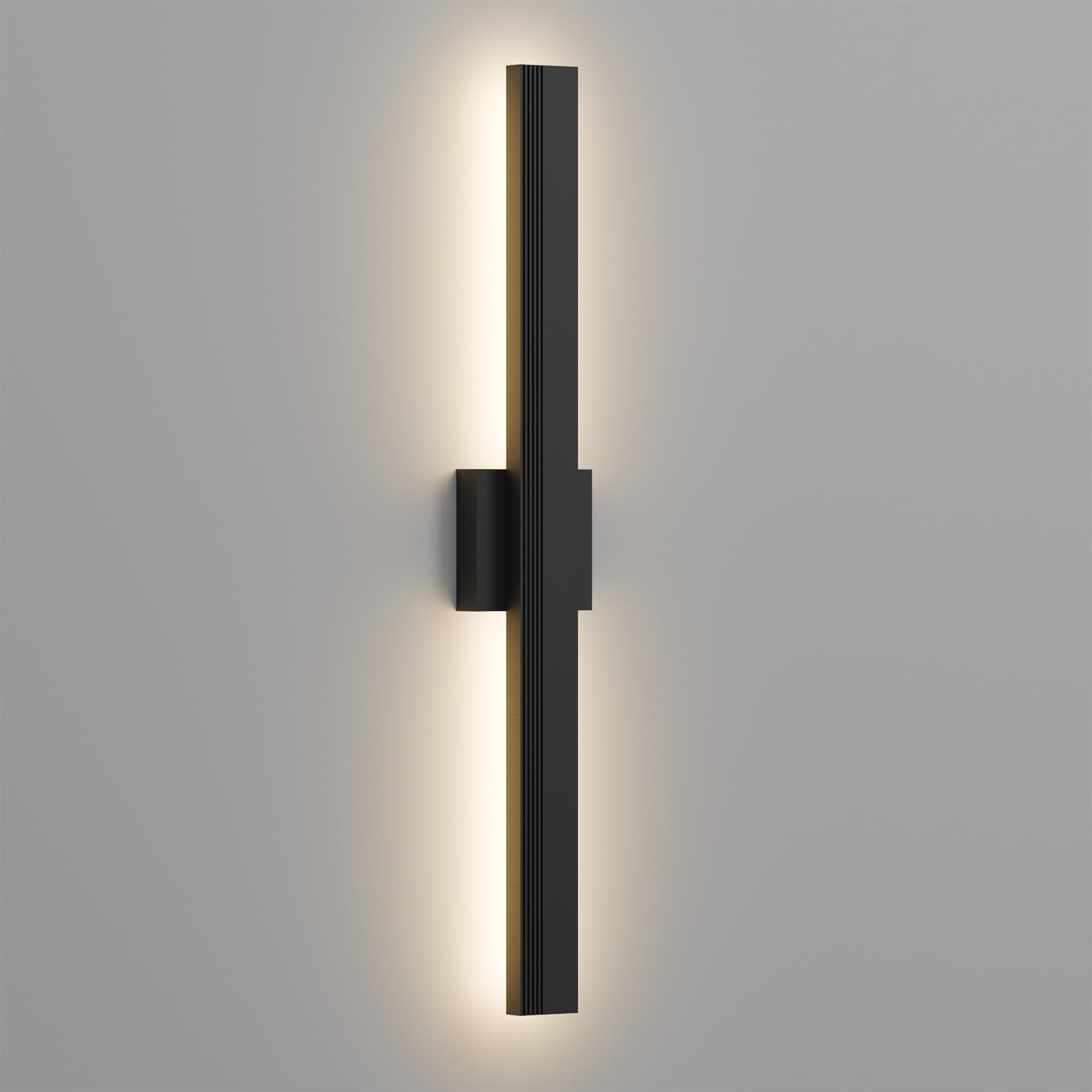 Lamqee 31.5 In Aluminum Long Outdoor Wall Light  3000K 2000Lm Integrated Led Waterproof Ip65  Linear Modern Exterior Lighting Fixtures Wall Mount Outside Sconce For House Porch Patio Garage Front Door
