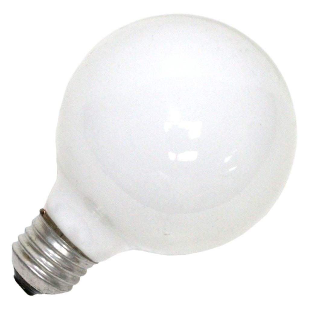 Sylvania Double Life 40 Watt Vanity Light Bulbs 1 Pack - Incandescent E26 Medium Base Globe Bulbs for Bathroom, Dimmable G25 Typ